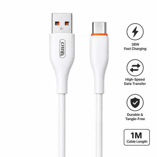 UBRO UC-22 38W USB to Type-C Fast Charging Cable