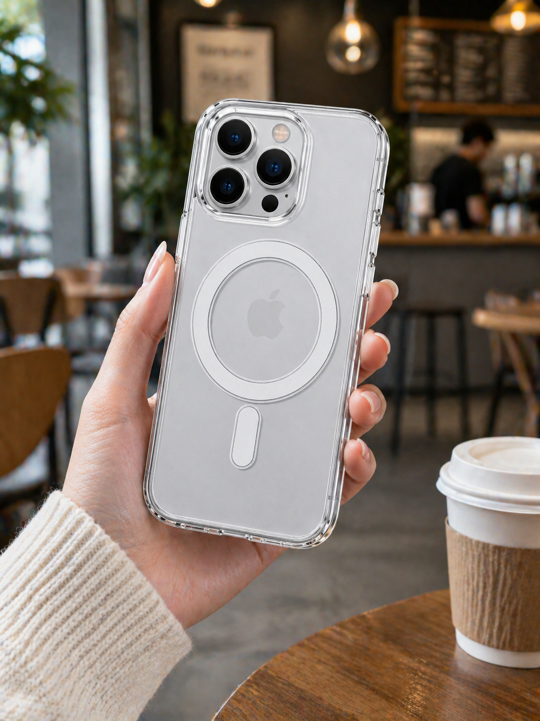 iPhone 14 Clear Silicone MagSafe Transparent Case