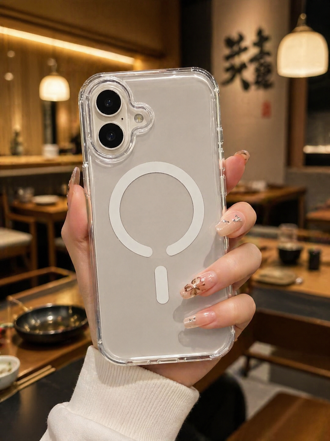 iPhone 17 Clear Silicone MagSafe Transparent Case