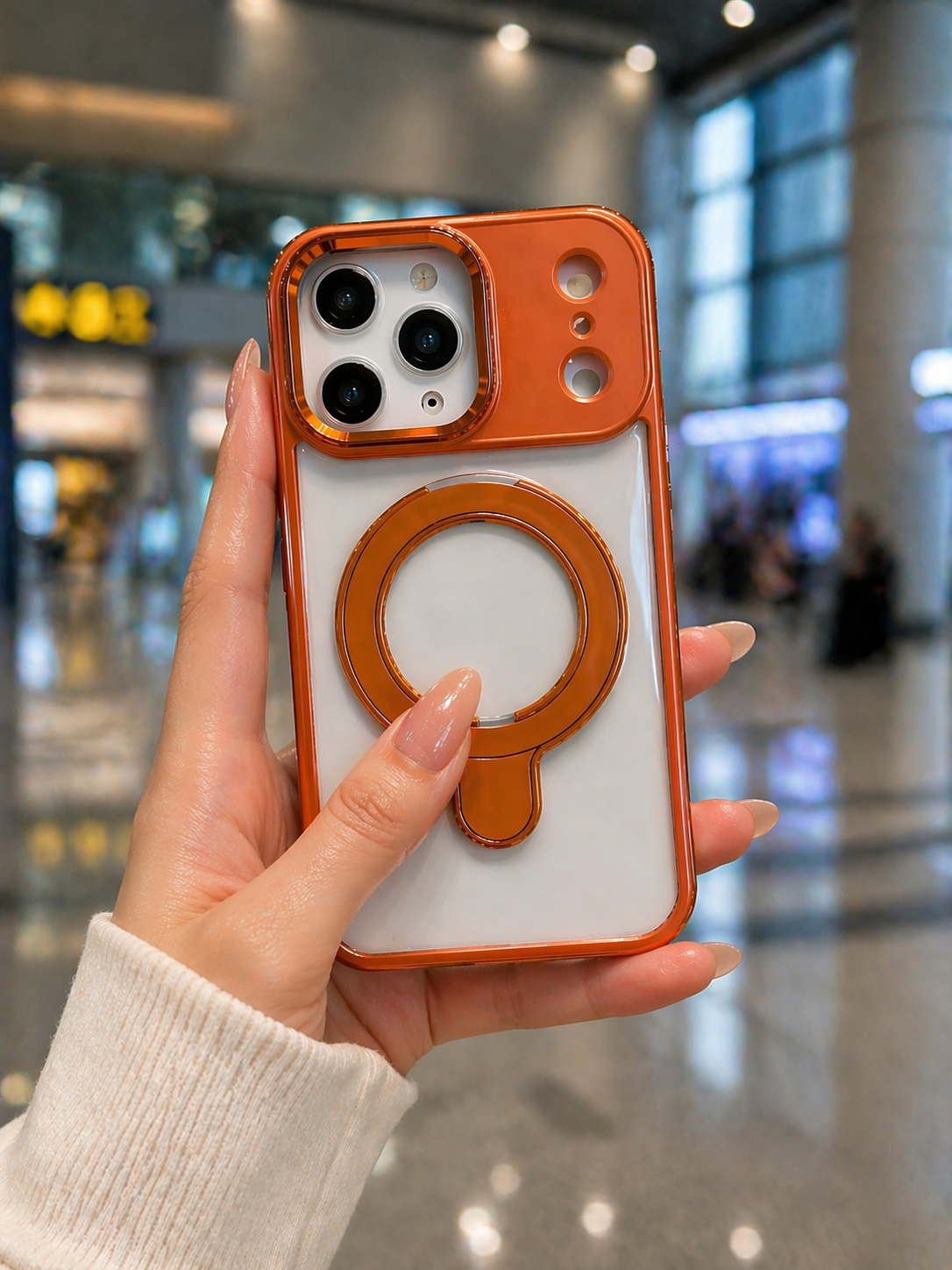 iPhone 17 Pro / 17 Pro Max Ring Stand Shockproof Magnetic Magsafe Case