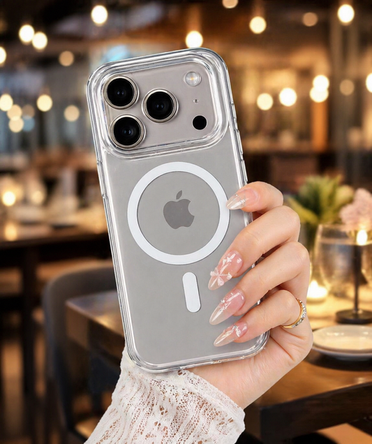 iPhone 17 Pro Max Clear Silicone MagSafe Transparent Case