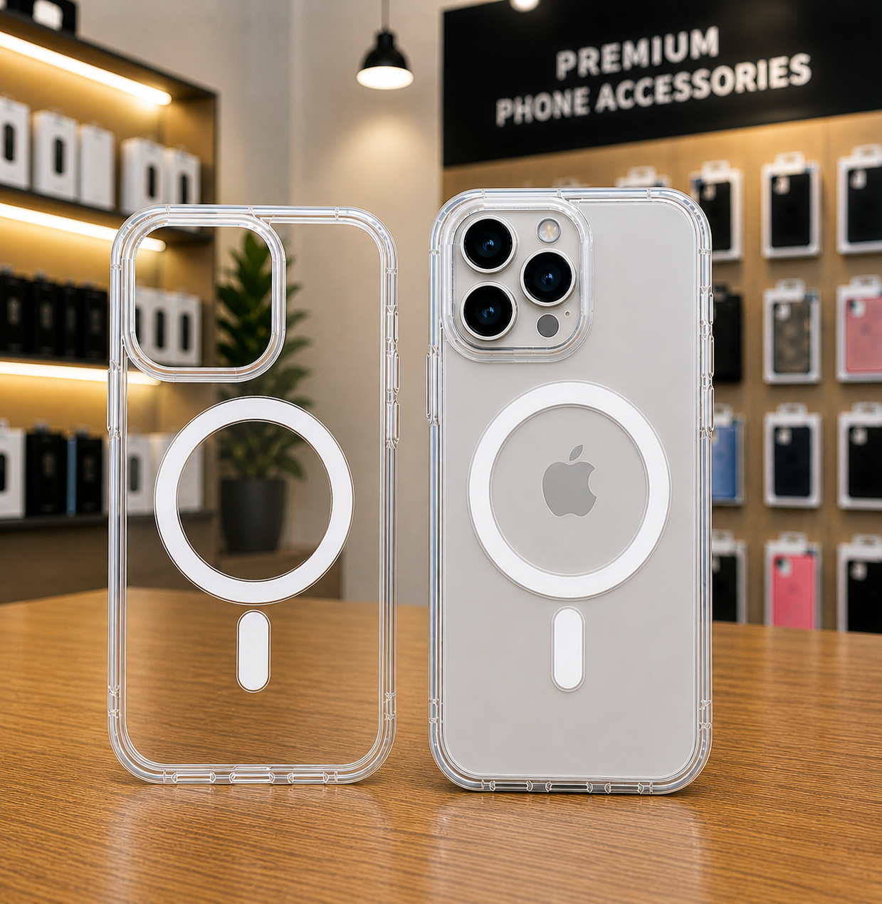 iPhone 14 Pro Clear Silicone MagSafe Transparent Case