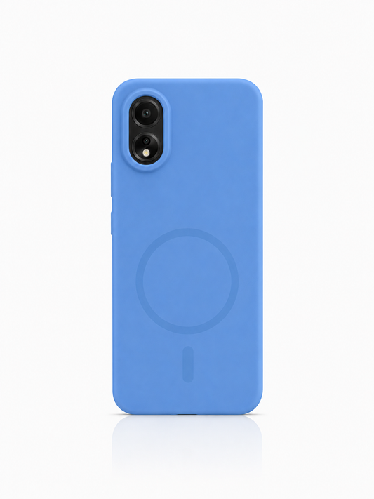 Oppo A18 Matte Blue Silicone Soft Case