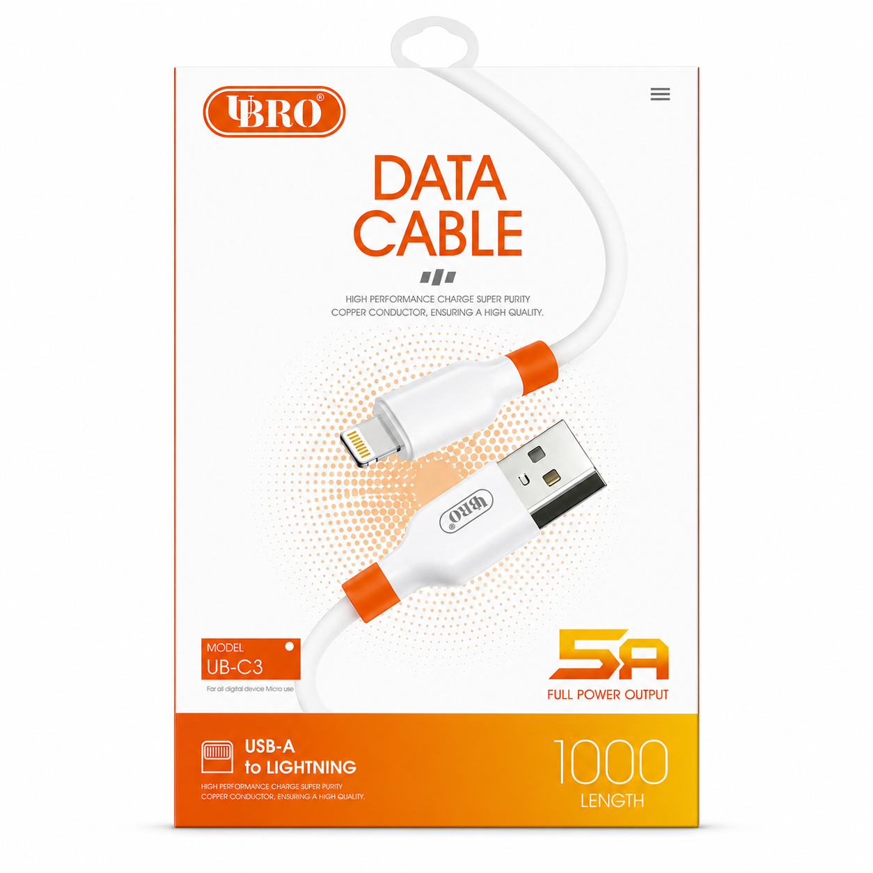 UBRO USB-A to Lightning
