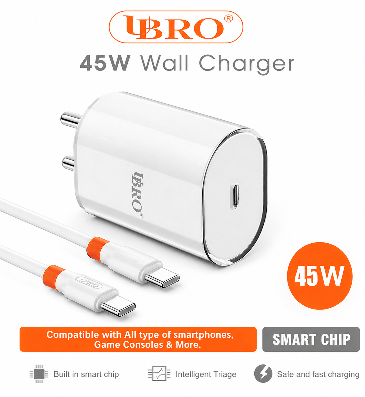 UBRO – 45W Fast Wall Charger