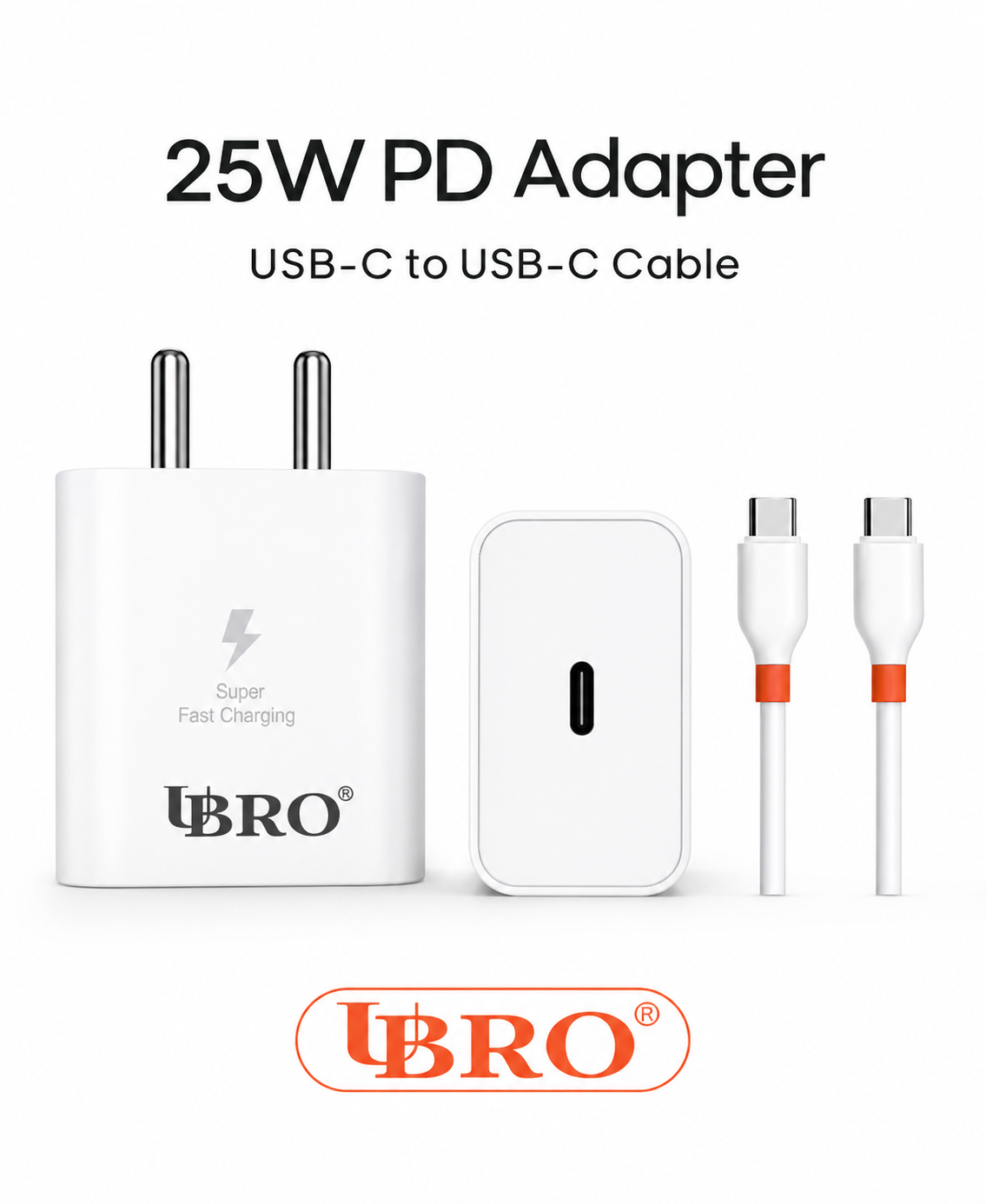 UBRO 25W PD Travel Adapter